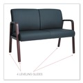 July Member-Exclusive Offer Save 10% off on One Item | Alera ALERL2219M Reception Lounge WL Series 44.88 in. x 26.13 in. x 33 in. Loveseat - Black image number 8