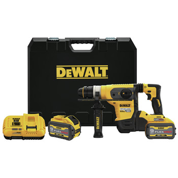 Dewalt 60V MAX Brushless Lithium-Ion 1-1/4 in. Cordless SDS Plus Rotary Hammer Kit with 2 Batteries (9 Ah) - DCH416X2