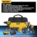Combo Kits | Factory Reconditioned Dewalt DCK449E1P1R 20V MAX Lithium-Ion Cordless 4-Tool Combo Kit with 2 Batteries (1.7 Ah/5 Ah) image number 1