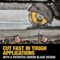 Circular Saw Blades | Dewalt DW47434 14 in. XP4 Reinforced Concrete Segmented Diamond Blade image number 6