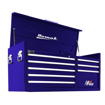 Homak H2Pro Series 56 in. 8-Drawer Top Chest - Blue - BL02056072