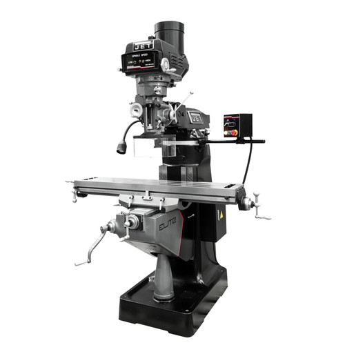 Milling Machines | JET JT9-894153 ETM-949 Mill with 2-Axis Newall DP700 DRO and X-Axis JET Powerfeed and USA Made Air Draw Bar image number 0
