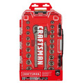Clearance Center | Craftsman CMMT12029Z 3/8 in. Drive Mechanics Tool Set - Gunmetal Chrome (22-Piece) image number 3