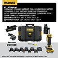 Save 10% off one item | Dewalt DCE600D1K2 20V MAX Lithium-Ion Cordless Hydraulic Knockout Tool Kit with 1/2 in. - 2 in. Punches and Dies (2 Ah) image number 1