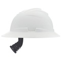 Hard Hats | MSA 10215837 V-Gard C1 Fas-Trac III Full Brim Non-Vented Hard Hat - White image number 4