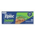  | Ziploc 383179 1.2 mil. 6.5 in. x 5.88 in. Resealable Sandwich Bags - Clear (40/Box) image number 0