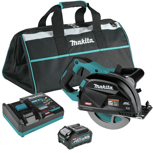 Clearance Center | Makita GSC01M1 40V max XGT Brushless Lithium-Ion 7-1/4 in. Cordless Metal Cutting Saw Kit with Electric Brake and Chip Collector (4 Ah) image number 0