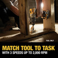 Dewalt DCD996B 20V MAX XR Lithium-Ion Brushless 3-Speed 1/2 in. Cordless Hammer Drill (Tool Only) image number 7