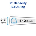 July Member-Exclusive Offer Save 10% off on One Item | Avery 79192 One Touch EZD Rings 3 Rings 2 in. Capacity 11 in. x 8.5 in. Heavy-Duty DuraHinge View Binder - White (6/Carton) image number 1