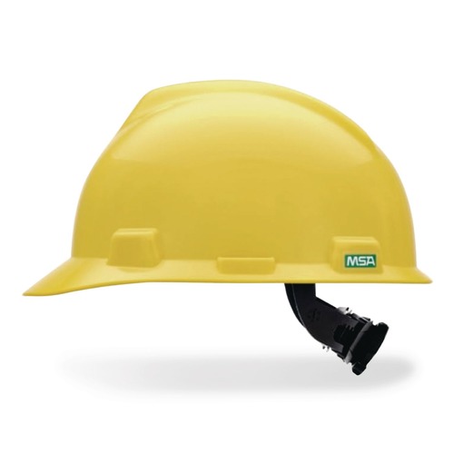  | MSA 477484 V-Gard Slotted Cap with Fas-Trac III Suspension - Yellow image number 0