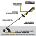 String Trimmers | Dewalt DCST972X1 60V MAX Brushless Attachment Capable Lithium-Ion 17 in. Cordless String Trimmer Kit (9 Ah) image number 8