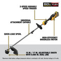 String Trimmers | Dewalt DCST972X1 60V MAX Brushless Lithium-Ion 17 in. Cordless String Trimmer Kit (3 Ah) image number 8