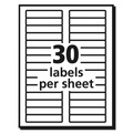 July Member-Exclusive Offer Save 10% off on One Item | Avery 05866 0.66 in. x 3.44 in. Permanent TrueBlock File Folder Labels with Sure Feed Technology - White (30/Sheet, 50 Sheets/Box) image number 5