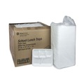  | Pactiv Corp. YTH10500SGBX 5 Compartment 8.25 in. x 10.5 in. x 1 in. Foam School Trays - White (500/Carton) image number 2