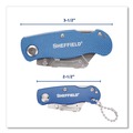 Knives | GreatNeck 12117 1 Standard 1 Mini Blade Folding Lock Back Utility Knife Set - Blue image number 2
