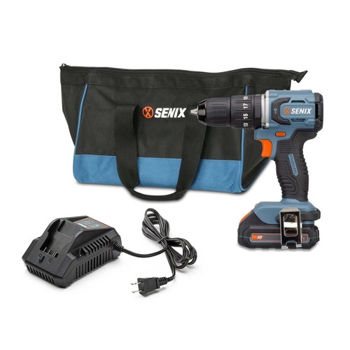 Hammer Drills | Senix PDHX2-M2 20V MAX Brushless Lithium-Ion 1/2 in. Cordless Hammer Drill Kit (2 Ah) image number 0