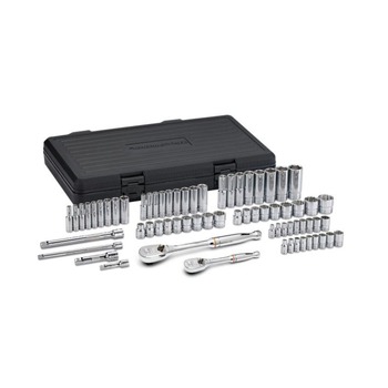 GearWrench 68-Piece SAE/Metric 1/4 in. and 3/8 in. Drive 6 and 12 Point Socket and Wrench Set - 83000