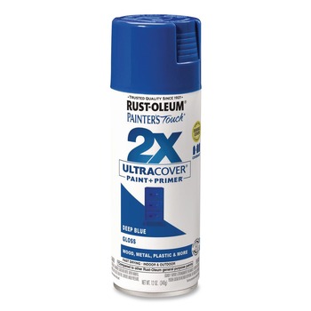 Rust-Oleum Painters Touch 2X Ultra Cover 12 oz. Aerosol Can Spray Paint - Gloss Deep Blue (6/Carton) - 334032