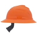 Hard Hats | MSA 10215833 V-Gard C1 Hi-Viz Fas-Trac III Full Brim Vented Hard Hat - Orange image number 4