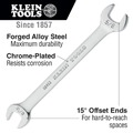 Combination Wrenches | Klein Tools 68452 7-Piece Open-End Wrench Set image number 10