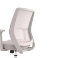 July Member-Exclusive Offer Save 10% off on One Item | Alera ALEWX42BME47 17.09 in. to 20.83 in. Seat Height Supports 275 lbs. Wessex Ergonomic Fabric Mesh Swivel Task Chair - Gray Seat/Back, White Base image number 2
