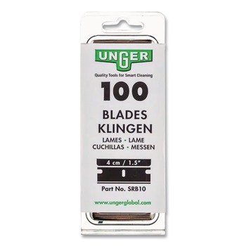 Unger #9 Safety Scraper Stainless Steel Replacement Blades (100/Pack) - SRB30