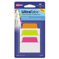 July Member-Exclusive Offer Save 10% off on One Item | Avery 74756 2 in. x 1.5 in. 1/5-Cut Standard Ultra Tabs Repositionable Tabs - Assorted Neon Colors (48/Pack) image number 0