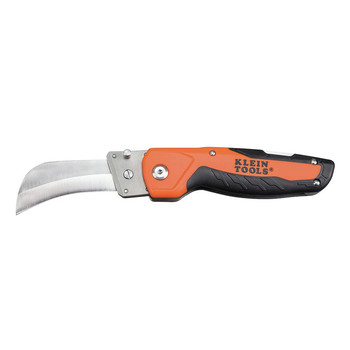 KNIVES | Klein Tools Cable Skinning Folding Lockback Electricians Utility Knife with Replaceable Hawkbill Blade - 44218
