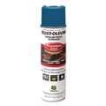 Paint | Rust-Oleum 203022V Industrial Choice M1600 System 17 oz. Aerosol Can Solvent-Based Precision Line Marking Paint - Flat Blue (12/Carton) image number 0