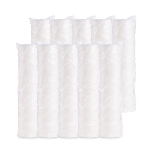  | Dart 6JL Vented Plastic Lids for 3.5 oz to 6 oz. Foam Containers - White (1000/Carton) image number 0
