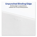 July Member-Exclusive Offer Save 10% off on One Item | Avery 82184 26-Tab "V" 11 in. x 8.5 in. Allstate Style Preprinted Legal Exhibit Side Tab Index Dividers - White (25/Pack) image number 4
