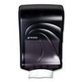  | San Jamar T1790TBK 11.75 in. x 6.25 in. x 18 in. Ultrafold Multifold/C-Fold Oceans Towel Dispenser - Transparent Black Pearl image number 0