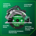 Circular Saws | Metabo HPT C1807DAQ4M 18V MultiVolt Brushless Lithium-Ion 7-1/4 in. Cordless Circular Saw (Tool Only) image number 6