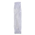  | Boardwalk BWKFKTNHWPSWH Heavyweight Fork/Knife/Napkin/Teaspoon 4-Piece Plastic Cutlery Kit - White (250/Carton) image number 1