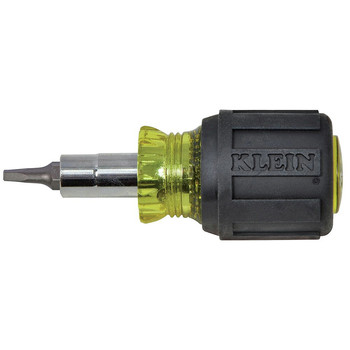Klein Tools 6-in-1 Stubby Multi-Bit Screwdriver / Nut Driver - 32562