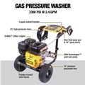 Pressure Washers | Dewalt DXPW3300S 3300 PSI 2.4 GPM Gas Cold Water Pressure Washer image number 11