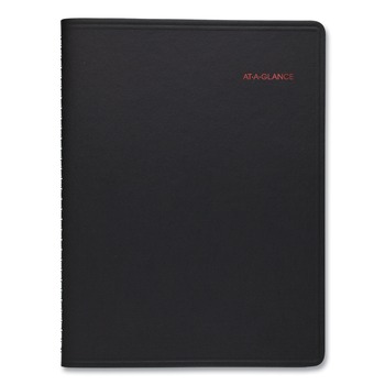 AT-A-GLANCE 7086405 12-Month: Jan 2026 to Dec 2026 11 in. x 8.25 in. 800 Range Weekly/Monthly Appointment Book - Black Cover
