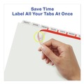 July Member-Exclusive Offer Save 10% off on One Item | Avery 11450 11 in. x 8.5 in. 8-Tab Clear Label Plastic Dividers with Printable Label Strip - Frosted Clear Tabs (1-Set) image number 3