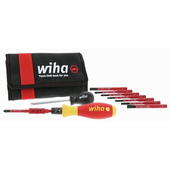 HAND TOOL SETS | Wiha Tools 28789 (11-Piece) Insulated TorqueVario-S (10-50 in-lbs.) and SlimLine Blade Set