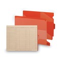 Stationary Tool Accessories | Smead 61960 8.5 in. x 11 in. 1/3-Cut End Tab Two-Pocket Poly "Out" Guides - Red (50/Box) image number 1