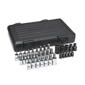GearWrench 36-Piece 1/4 in., 3/8 in., 1/2 in. Drive Master TORX Set with Hex Bit Sockets - 80726