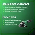 Angle Grinders | Metabo HPT 646488420 120V 13.5 Amp WEP 15-150 6 in. Corded Quick Angle Grinder image number 4