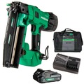 Finish Nailers | Metabo HPT NT1865DSAM 18V MultiVolt Lithium-Ion Brushless 16-Gauge Cordless Straight Finish Nailer Kit (2 Ah) image number 0