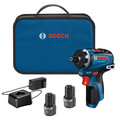  | Factory Reconditioned Bosch GSR12V-300HXB22-RT 12V Max Brushless Lithium-Ion 1/4 in. Cordless Hex Two-Speed Screwdriver Kit with 2 Batteries (2.0 Ah) image number 0