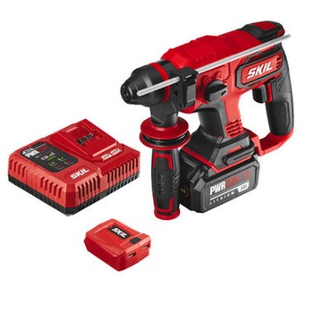 Skil 20V PWRCORE 20 Brushless Lithium-Ion 7/8 in. Cordless Rotary Hammer Kit (5 Ah) - RH1704-1A