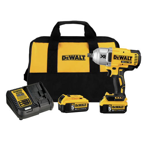Dewalt DCF899P2 20V MAX XR Cordless Lithium-Ion 1/2 in. Brushless Detent Pin Impact Wrench with 2 Batteries image number 0