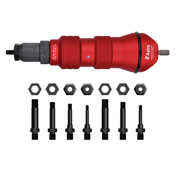 POWER TOOLS | Astro Pneumatic 3/8 in. Capacity XL Rivet Nut Drill Adapter Kit - ADN38