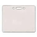  | Advantus AVT75450 3.75 in. x 3 in. Holder 3.5 in. x 2.25 in. Insert Horizontal Proximity ID Badge Holders - Clear (50/Pack) image number 1