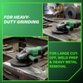 Angle Grinders | Metabo HPT 646467420 120V 15 Amp W 24-230 MVT 9 in. Corded Angle Grinder image number 3