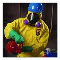 July Member-Exclusive Offer Save 10% off on One Item | Ansell KCC 00683 A70 Chemical Spray Protection Coveralls - Large/Yellow (12/Carton) image number 3